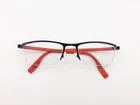 Hugo Boss Eyeglasses, Frames Only, 0610/N Blx, 55-19-145, Metal, Black/red Pre-owned. Price: $39.99.