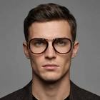 Ermenegildo Zegna Eyeglasses EZ5272 054 Red Tortoise Metal Aviator Frames 50MM New. Price: $213.25.