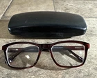 Enhance 3933 Cherry Red Eyeglasses Frames With Case 54-18-145MM G6 Pre-owned. Price: $19.99.