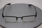 Ray Ban Rb 8412 2503 Eyeglasses Frame Only Polished Black Half Rim 52-17-145 Pre-owned. Price: $49.99.