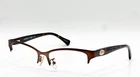 Coach Hc 5066 9155 Satin Brown Dark Tortoise Cat Eyeglass Frames 53-16-135 New. Price: $70.11.