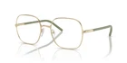 New Prada 56WV Eyeglasses ZVN1O1 Gold 100% Authentic. Price: $206.52.
