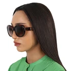 Salvatore Ferragamo Brown Oval Ladies Sunglasses SF727S 214 53 New. Price: $71.34.