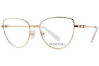 Swarovski SK1007 4004 Eyeglasses Frame Women's Gold Full Rim Cat Style 53MM New. Price: $89.95.