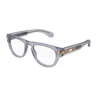New Gucci GG1519O 003 Shiny Transparent Grey 51MM Eyeglasses. Price: $313.20.