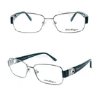 Salvatore Ferragamo SF2124R 035 Crystal Silver Green 54/15/135 Eyeglasses Italy New. Price: $182.00.