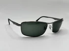 Ray Ban RB3498 004/71 Gunmetal/green G-15 Lens Sunglasses Italy Read Discr Pre-owned. Price: $45.00.