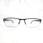 Tempo MR0001 Eyeglasses Black Rectangular Half Rim Frames 58-18-150 Pre-owned. Price: $29.99.