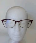 Christian Dior Montaigne Eyeglasses Frame 55-16-145 N32 Red Silver Metal Italy Pre-owned. Price: $49.99.