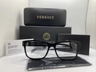 Versace Glasses 0VE3266 Eyeglass Frames GB1 145 55 Black Demo Lens New. Price: $99.99.