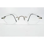 Silhouette Eyeglasses Frames Unisex Gold Rimless M7374 20 V 6060 140 42482 Pre-owned. Price: $63.99.
