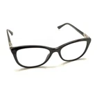 Bvlgari 4092-B 501 Black Silver Cat Eyeglasses Frames 52-17 140 Italy Women Pre-owned. Price: $99.99.