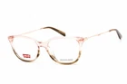New Levis Lv 5021 01ZX 00 Pink Horn 51MM Eyeglasses. Price: $32.50.