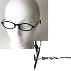 Brighton Alcott Black Silver Oval Eyeglasses Frame 47-19-145 Handmade Ornate Pre-owned. Price: $54.98.