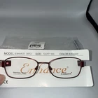 Enhance 3913 Burgundy 53-17-140 Metal Full Rim Eyeglasses Frame Floral Detail New. Price: $22.53.