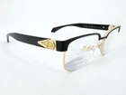 Versace 1306 Eyeglasses Frames 1436 Black 55 16-140 Gold Italy M694 Pre-owned. Price: $89.11.