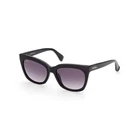 Max Mara LOGO3 MM0009 01B Black Satin Cat Eye Plastic Sunglasses Frame 55-17-140 New. Price: $131.60.