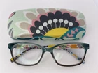 Vera Bradley Eye Reading Glasses Frames And Hard Case Rio Grace 53-15-135 Pre-owned. Price: $34.99.