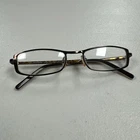 Valentino Brown Rectangle Metal Frame Eyeglasses Italy 5255 007M 50-17-135 Pre-owned. Price: $37.04.