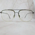 Autoflex With Flexon Eyeglasses Frame Men's Gray Half Rim Square 59-17-145 Pre-owned. Price: $18.42.