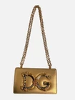 Dolce & Gabbana Women's Gold Dg Girls Leather Metallic Phone Case Shoulder Bag Pre-owned. Price: $873.58.