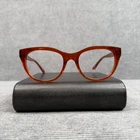 Amelia E. Cat Eyeglasses Amber Brown Acetate Frames 35-001065 51-19-145 Y2K Pre-owned. Price: $30.00.
