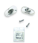 Oakley Slender OX8193 Clear Silver Replacement Nose Pads Screw Type Genuine New. Price: $36.99.