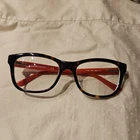 Tory Burch Eyeglasses, Frames Only, Ty 2038 1213, 52-17-135, Brown Tort/red Pre-owned. Price: $29.99.