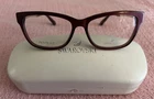 Swarovski Francesca Purple Cat Eye Glasses 5145 071 Frame 51-14-140 Rx New. Price: $119.95.