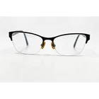 Dkny Eyeglasses Womens Black Semi Rimless DY5653 1226 53-17-140 Pre-owned. Price: $31.99.