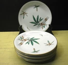 Vintage Noritake China Canton #5027 (7) Salad Plates 7/8" Bamboo Design Used. Price: $29.99.