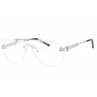 Charriol Men's Eyeglasses Shiny Silver Metal Aviator Rimless Frame PC75106 C02 New. Price: $130.99.