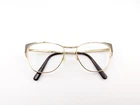 Salvatore Ferragamo Eyeglasses Frames Only, SF2163 745, 53-17-140, Gold, Italy Pre-owned. Price: $79.99.