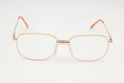Modern Optical Keith Gold Square Eyeglasses Frames 54-16-140 New. Price: $29.95.