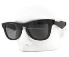 Burberry Sunglasses 4426 3001/87 Polished Black Dark Gray Pale Gold With Case New. Price: $165.00.