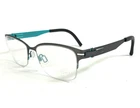 Ovvo Optics Eyeglasses Frame 2783 C85/326 Gray Blue Rectangle Half Rim 48-16-135 New. Price: $144.99.