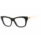 Gucci Women's Eyeglasses Black Acetate Cat Shape Full Rim Frame GG0999O 002 New. Price: $179.99.