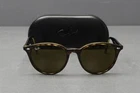Ray-ban Havana RB4305 Round Tortoise Frame Brown Lens Sunglasses + Case Pre-owned. Price: $29.96.