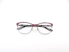 By Gwen Stefani Eyeglasses, Frames Only, GX066 Bur, 53-17-135, Plum/silver Pre-owned. Price: $34.99.