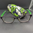 Vera Bradley Women Eyeglasses Frames Tannis Lucky You Navy Green 50-16-130 Case Pre-owned. Price: $24.00.