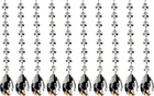 Fushing 10PCS 1FT Teardrop Crystal Strands, Hanging Beads 38MM, Clear New. Price: $22.17.
