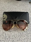 Ray-ban Prescription Men's Aviator Gold Frame Sunglasses B&l 62 14 W/ Case Pre-owned. Price: $35.00.