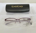 New Bebe BB5177 500 Plum Eyeglasses Frames 52-17-135 W/ Case. Price: $44.95.