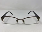 Michael Kors MK436 200 52-17-135 Brown Half Rim Eyeglasses Frame KP92 Pre-owned. Price: $50.62.