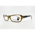 Nine West Eyeglass Frames Women Brown Olive Green 09D5 Rectangular 51-15-135 Pre-owned. Price: $27.99.