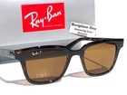 Ray Ban Shiny Light Havana Frame Polarized Brown Lens Sunglass Rb 4323 710/83 New. Price: $158.88.