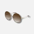 Chloe CH0037S Women's Gold Round Sunglasses 61-22-140 New. Price: $164.83.