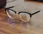 Tom Ford Titanium Full Rim Eyeglass Frames Black Gold TF5590-F-B 52-19 145 New. Price: $190.00.