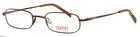 Esprit ET9263 035 Brown Womens Rectangle Full Rim Eyeglasses 46-19-135 B:23 New. Price: $29.99.