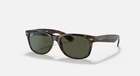 Ray-ban New Wayfarer Tortoise/green Classic G-15 55 Mm Sunglasses RB2132 902L. Price: $119.99.